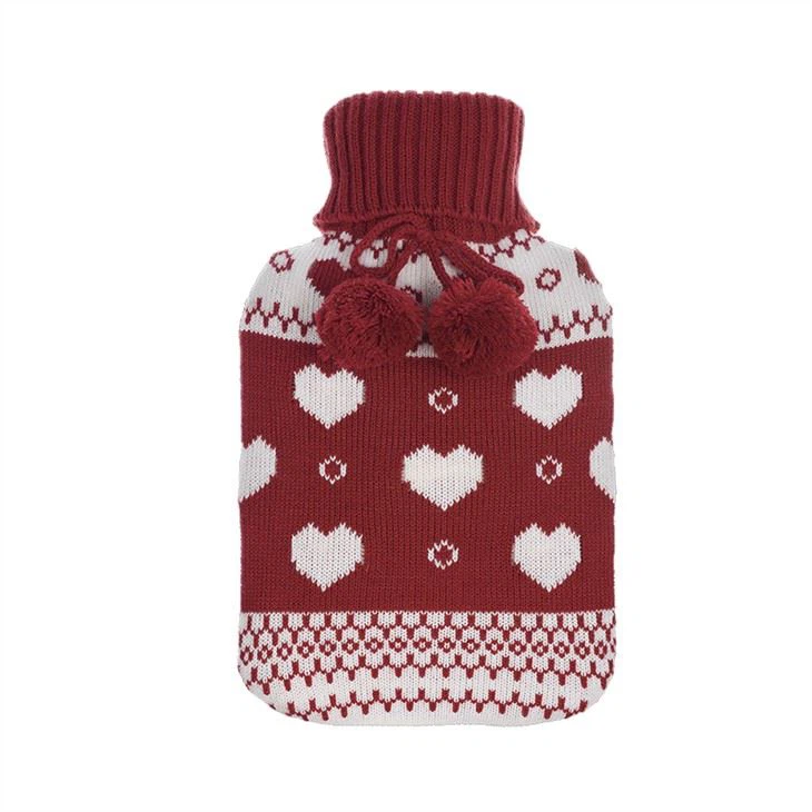 Custom Design Knitted Hot Water Bag Cover