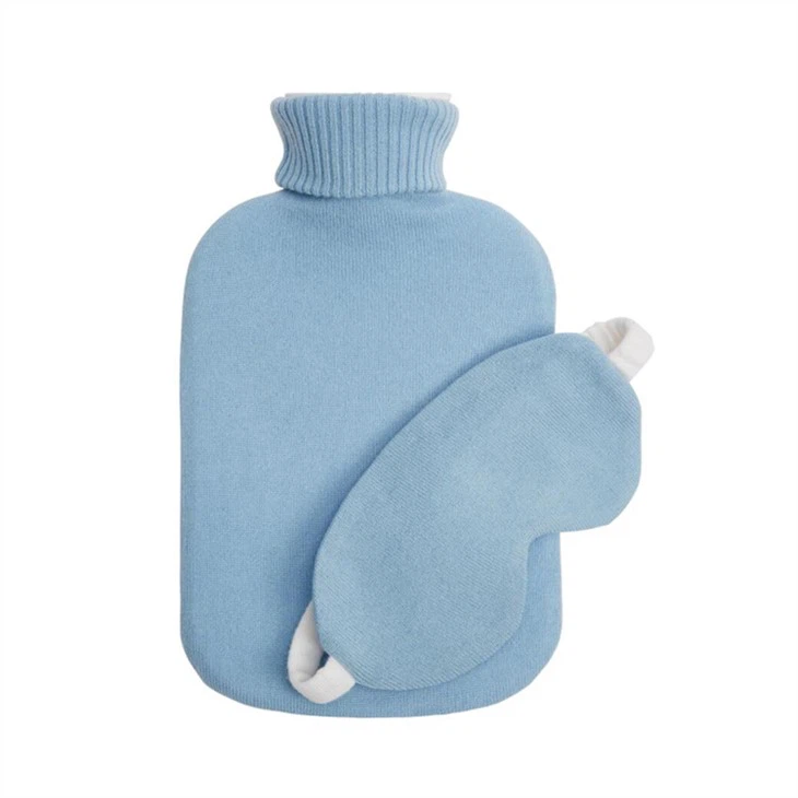 Hot Water Bag Knitted Cover And Eye Mask