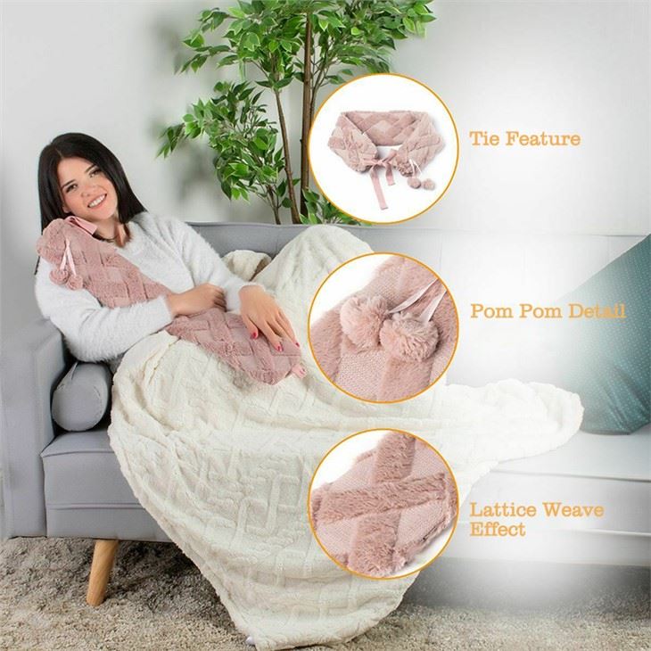 Plush Long Hot Water Bottle Cover