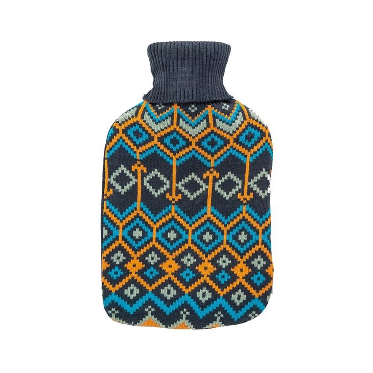 Rubber Hot Water Bottle With Knitted Cover