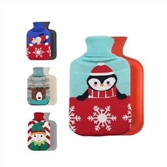 Christmas Hot Water Bag Knitted Cover