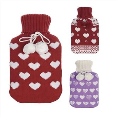 Custom Design Knitted Hot Water Bag Cover