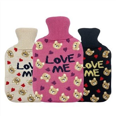 Cute Hot Water Bottle Knitted Cover