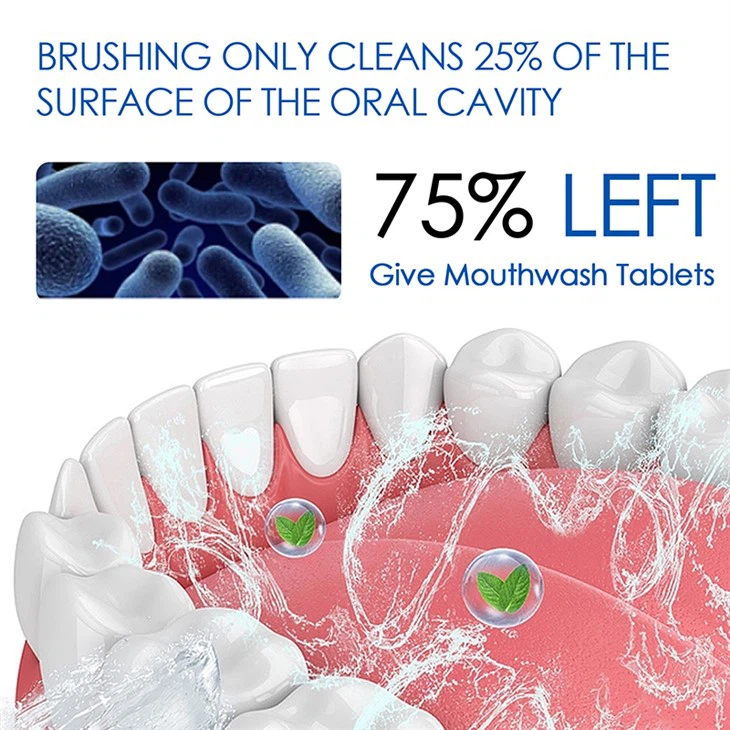 Bad Breath Remover Teeth Mouthwash Tablet