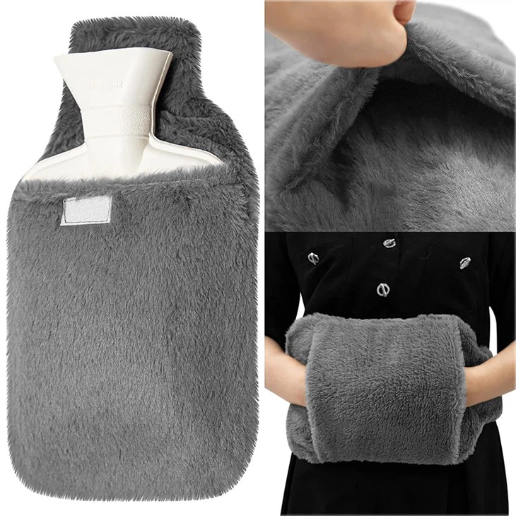 Hand Warm 2l Faux fur Hot Water Bag Cover