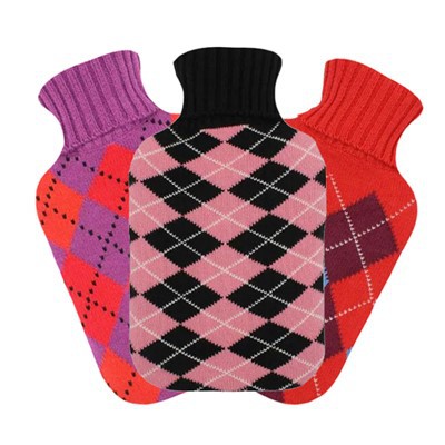 Bs Rubber Hot Water Bottle Knitted Cover