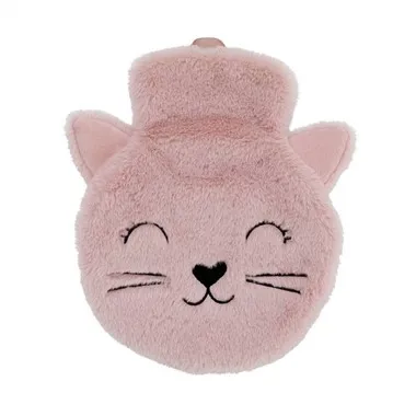 Round Animal Hot Water Bottle fur Cover