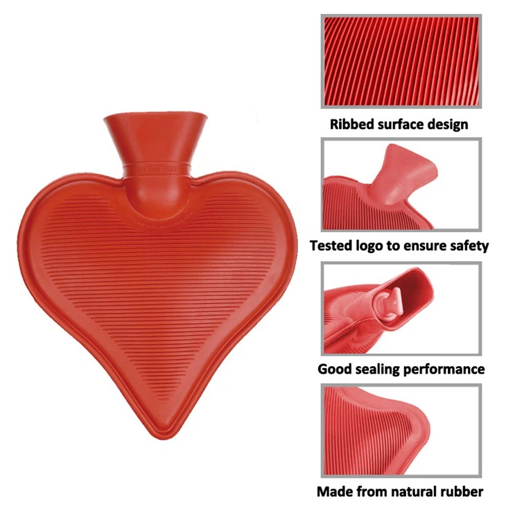 Heart Shape 500ml / 1000ml Hot Water Bottle
