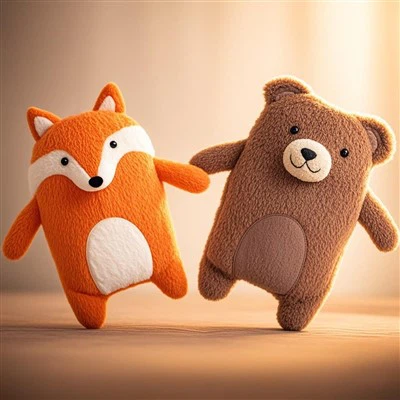 Cute Plush BS Hot Water Bag Animal Cover