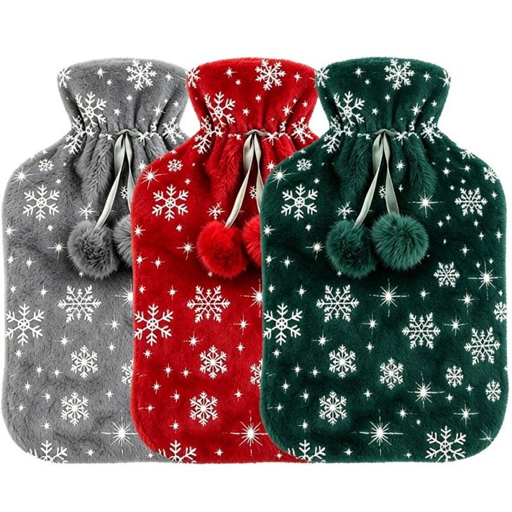2000ml Good Quality Hot Water Bottle with Plush Cover