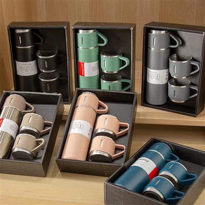 500ml Stainless Steel Double-Wall Thermal Mug Gift Set