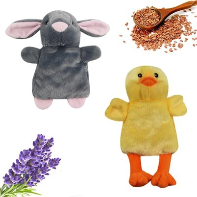 cute animal shape microwavable heating pad