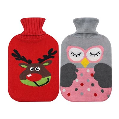 hot compress hot water bottle knit covers