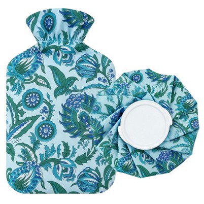 Premium Hot Water Bag Fleece Cover And Reusable Ice Packs Set