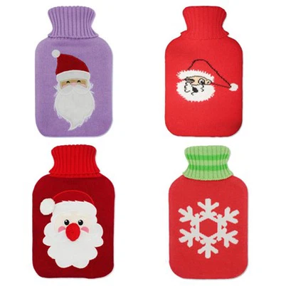 customized christmas knitted cover for hot water bag