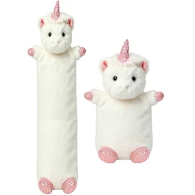 Winter Body Warmer Rubber Long Hot Water Bottle Unicorn Plush Animal Cover