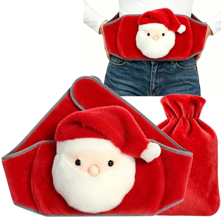 Wearable Hot Water Bag Bottle Chsirtmas Belt Cover